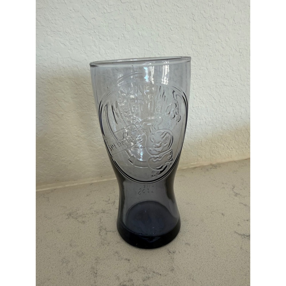 McDonalds 2024 Collectors Edition Glass Cup Speedee 1955 Smoky Purple Grey Tint